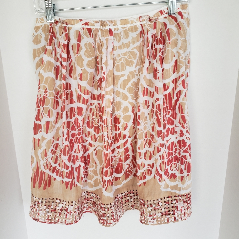 💥ELIE TAHARI lined skirt with weave lattice…